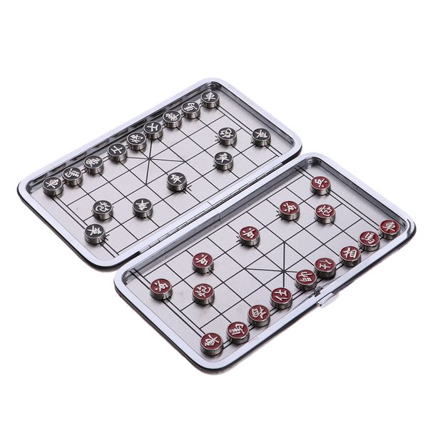 

chinese chess game foldable chessboard &32 chess pieces set for travel carry