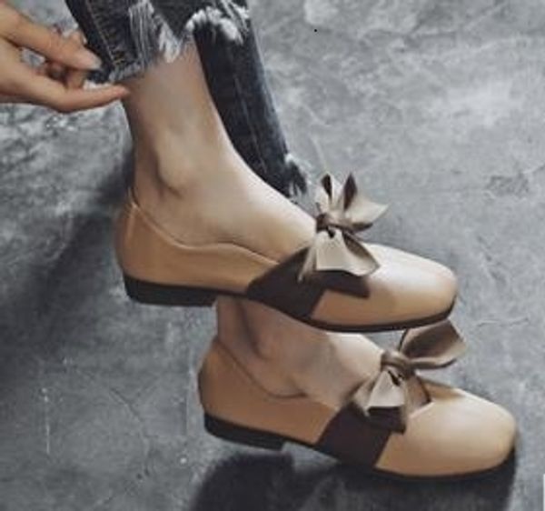 

0807 cqc18 popular womens fashion comfortable shoes style ladies flat shoes soft soles shoes with box