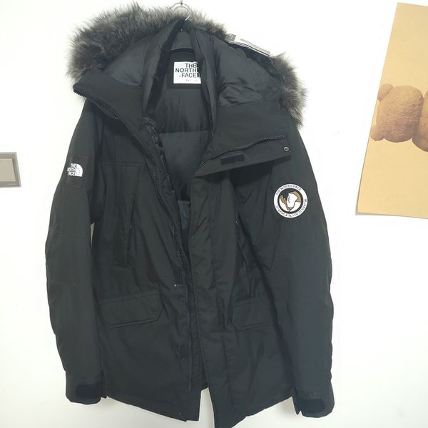 

the north mens jacket american brand face designer down jacket luxury large fur collar dhl shop selfie jacket trend coat, Black