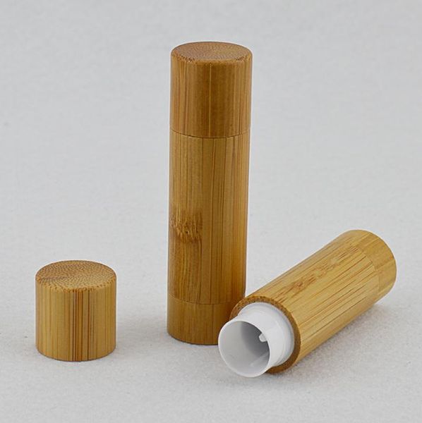 Tubo per rossetto contenitore vuoto per lucidalabbra design fai-da-te in bambù 5G, contenitori per imballaggio cosmetico balsamo per labbra tubi vuoti SN372