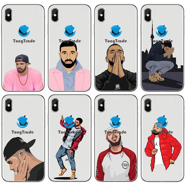 

tongtrade] soft silicone tpu case for iphone 11 pro 8 7 6s 6p 5s 5p max x xs huawei p30 p20 y7 prime 2019 drake one star street style case