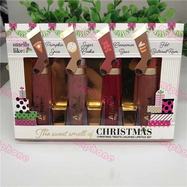 

Высокое качество сладкий запах рождественских угощений сжиженная помада набор р