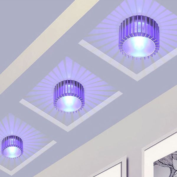 

modern led wall lamp 3w rgb with remote art gallery decoration front balcony lamp porch light corridors light fixture