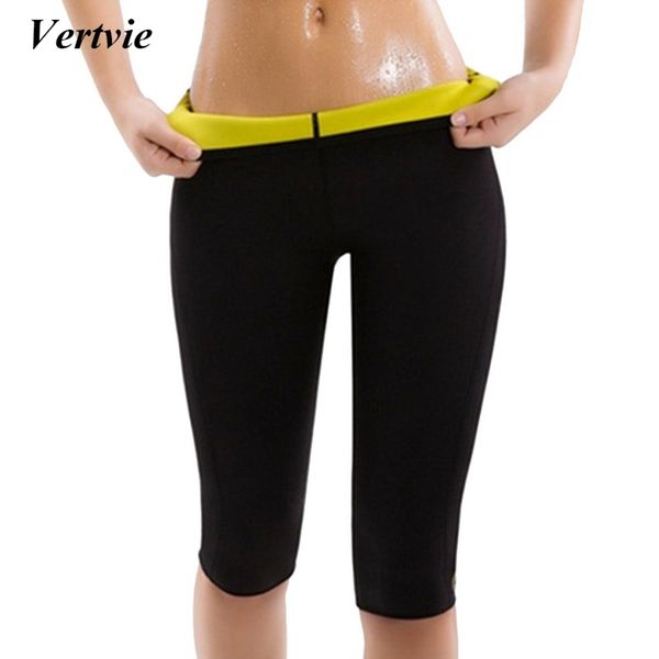 

vertvie heating women's sport pants neoprenesauna shaping running pants trousers fat burning yoga pant body shaper, Black;blue