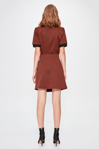 

trendyol tile crowbar patterned knitted skirt twoaw20et0282, Black