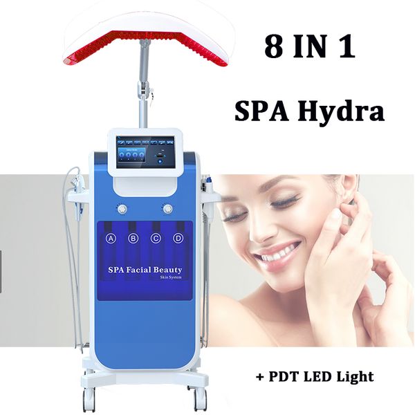 

spa use hydra facial oxygen jet peel machine bio face lift pdt led skin rejuvenation oxygen therapy machines, Black;white