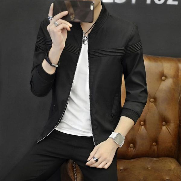 

2019 autumn clothing men's jacket autumn and winter pilots coat popular brand waterproof baseball collar men's coat, Black;brown