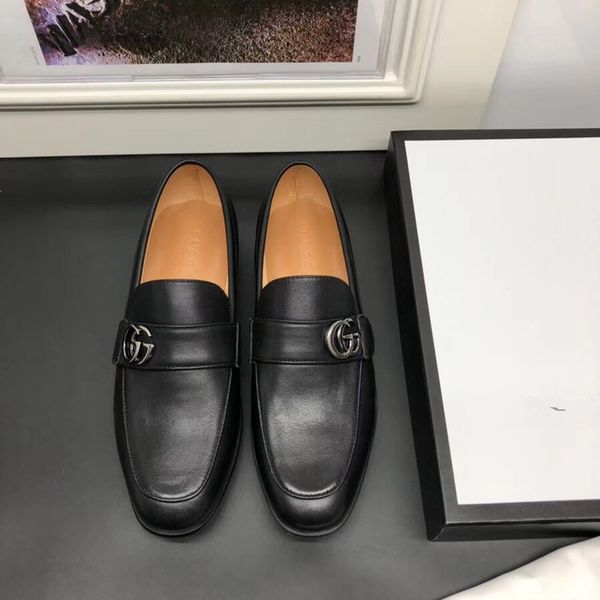 

2019 brands elling classic formal dress shoes gentlemen's black leather shoes with pointed men's designe business oxfords