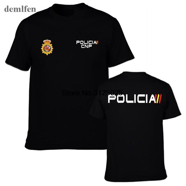 

espana policia spain national police espana policia cnp uip upr anti riot swat geo goes special forces men t-shirt cool tees top, White;black