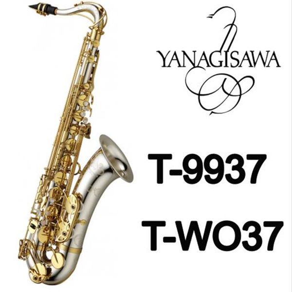

YANAGISAWA T-9937 T-WO37 Музыкальные Инструменты Тенор-Саксофон Bb Тон Серебряная Трубка Зол