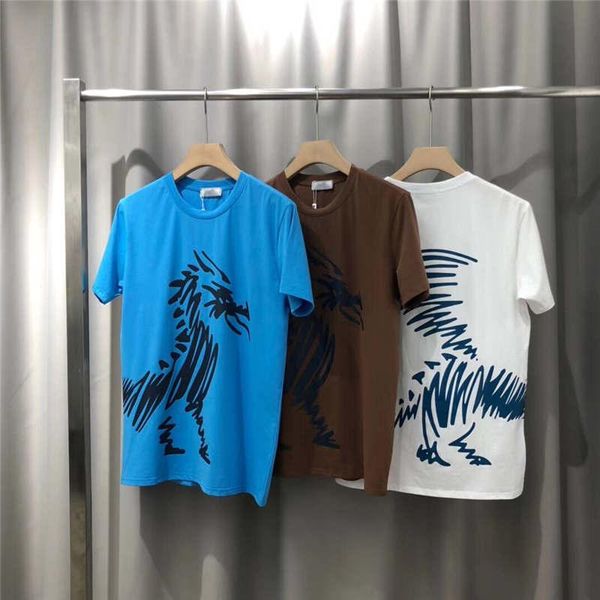 

mens summer t shirt flying dragon pattern short sleeved cotton casual hip hop new street mens t-shirts womens s-2xl, White;black