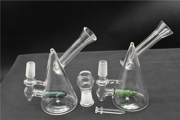 Glass Bong Dab Rig Водопроводные трубы Honeycomb Утилизатор Perc Bongs Heady Мини-труба Воск Нефтяные вышки Маленький барботер с 14-миллиметровой курительной чашей и гвоздем