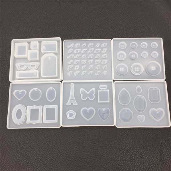 

1 pcs resin jewelry casting diy silicone pendant key chain for jewelry making tools