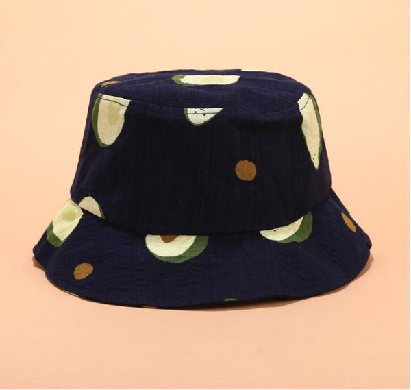 

2019 avocado bucket hat vegan chapeau fashion outdoor travel fishing hiking hat bob caps women men panama hat sun cap, Blue;gray