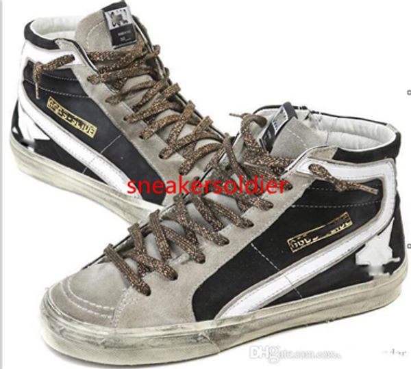 

2020 new high-quality hococal italian handmade shoes g men and women high-shoes sneakers leather fashion big boy super star shoes