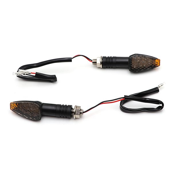 

motorcycle led turn signals indicator amber triangle drl blinker motorbike rear lights signal lamp for yamaha