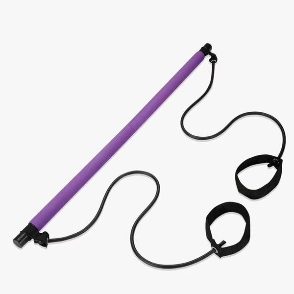 

resistance bands multifunctional pilates bar with band yoga pull for gym fitness bodybuilding training sports