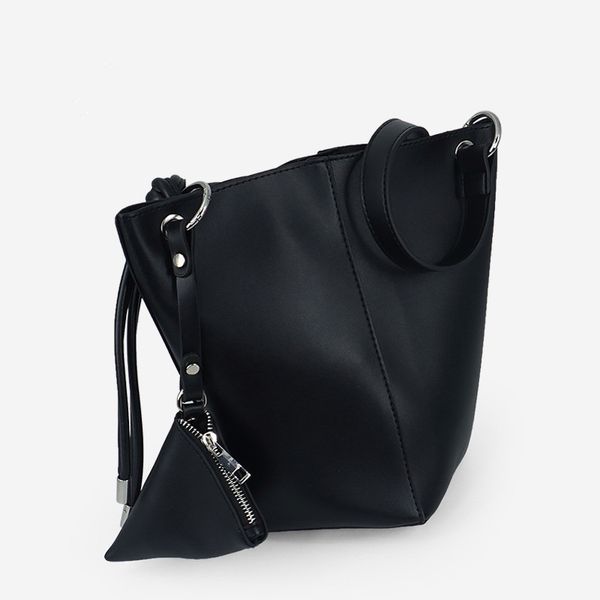 

2020 leather bag for women handbag large capacity lady shoulder bag crossbody messenger black