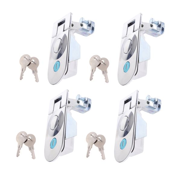 

4 pieces compression flush mount push locks latch tool box camper trailer