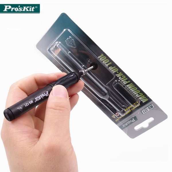 

portable simple type vacuum suction pen pro'skit ms-121 antistatic for 50g smd sucking pen soldering rework hand tools