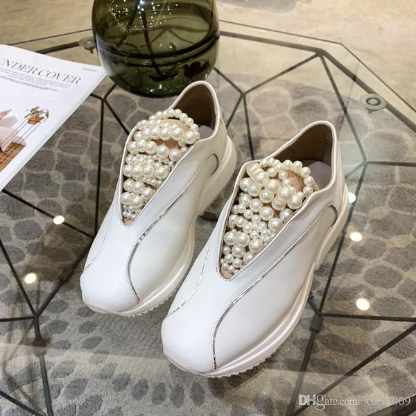 

fashion luxury designer women sneakers shoes chaussures de luxe designer white purple navy blue pink green shoes xyh19042802, Black