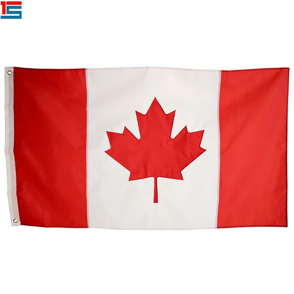 

digital printing canada flag 90 x 150 cm polyester national country flag banner with two grommets