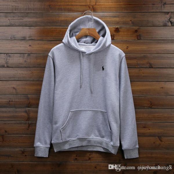 

2018 new men polo hoodie and weat hirt autumn winter ca ual with a hood port jacket men 039 hoodie, Black