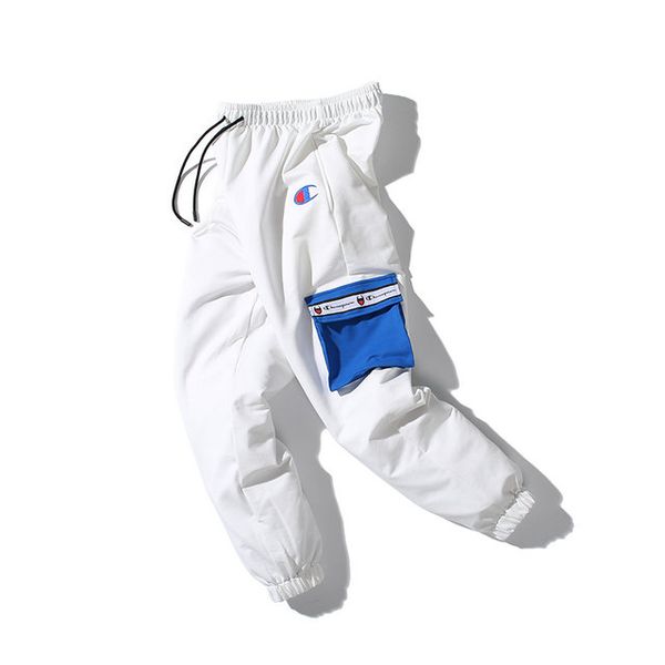 

champions men counters classic pants designer brand comfortable trousers fashion couple luxury classic pants trends quality embroidery, Black