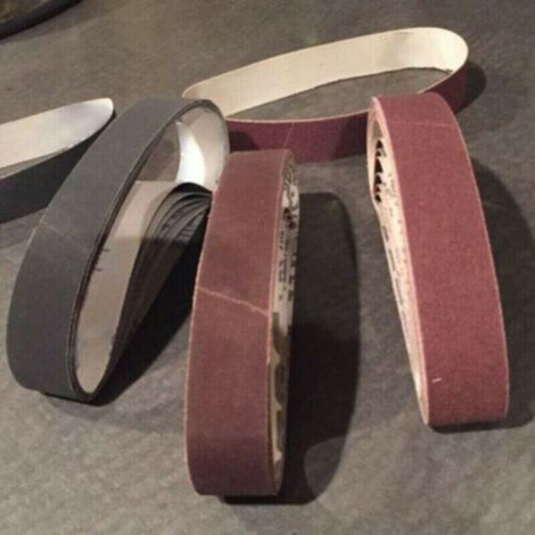 

30pcs 120/400/800 grit grinding polishing sanding belts for oxide aluminum/ wood/ glass fibers 52cm aluminum oxide sanding belt