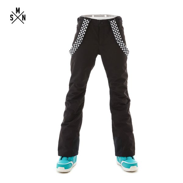

smn snowboard pants black color waterproof windproof breathable outdoor trousers women winter snowboarding bib pants