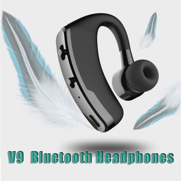 

v9 handswireless bluetooth earphones csr 4.1 noise control business wireless bluetooth headset voice control with mic for driver sport