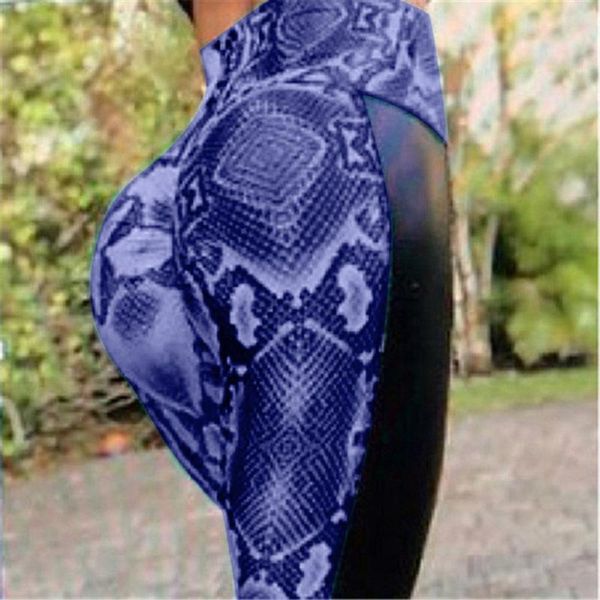 

# h35 гетры женщины pu кожа лоскутное змея печати женские брюки серпантин высокой талией gym гетры бег брюки женщины, White;red