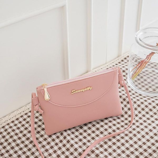

simple single fashion square shoulder pu lady skew mobile bag wholesale handbag