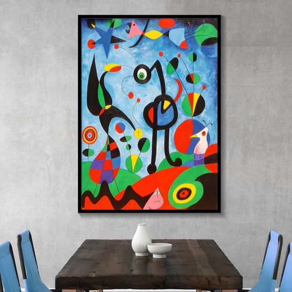 

joan miro abstract wall art oil painting-9 famous painting on canvas living room home decoration large pictures 191002