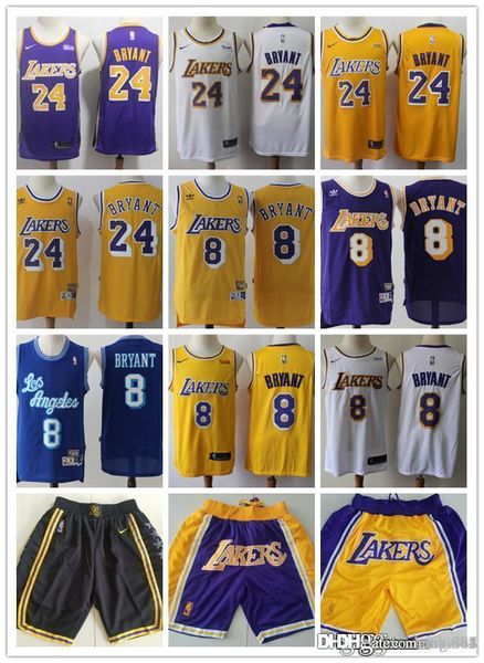 kobe bryant yellow jersey