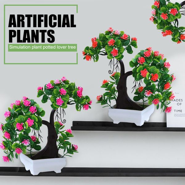 

simulation flower artificial plant home decoration desksweetheart tree plastic modern simulated potted plants office diy