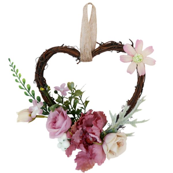 

artificial wreath flower door wreath with green leaves for front door decor wedding wall home decoration