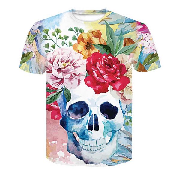 

ins luxury mens designer t shirt mens clothing 3d digital printing summer t shirt hip hop men women short sleeve, White;black