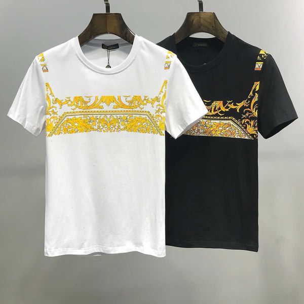 

мужская футболка мода повседневная тенденция размер -3xl удобная дышащая wsj015#111595 shaoping05, White;black