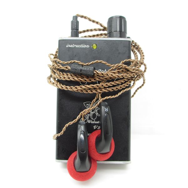 

original walnut v2s mp3 with flat head earphone lossless music mp3 hifi music player support 32gb tf card expansion