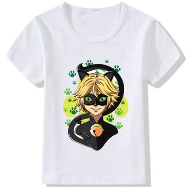 Cat Noir T Shirt Miraculous Ladybug Short Sleeve Tops Adrien Agreste Unisex Fastness Tees Colorfast Print Clothing Pure Color Modal Tshirt The T Shirt