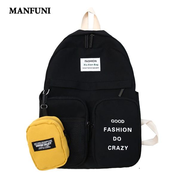 

2020 fashion women school bag large capacity backpack women teenage girl college style waterproof bookbag computer backpack