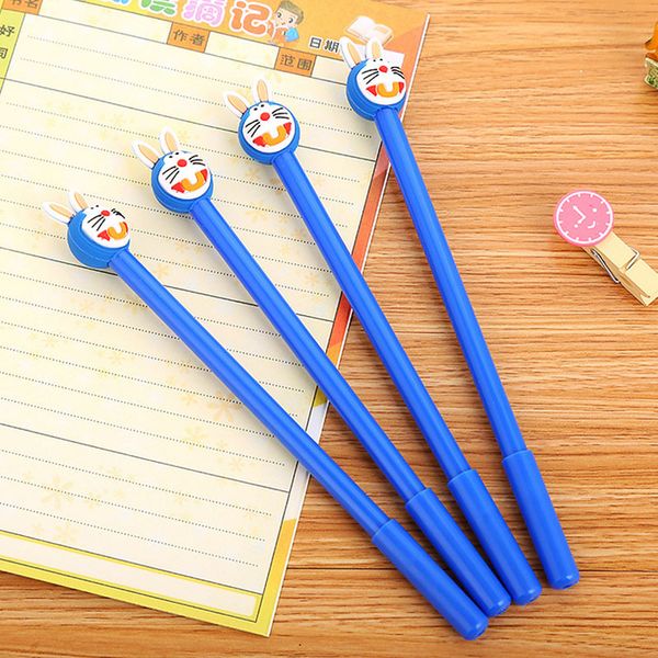 

cartoon rabbit gel pen 0.5mm black child writing pen office eexamination limited office material school supplies wholesale e-packet