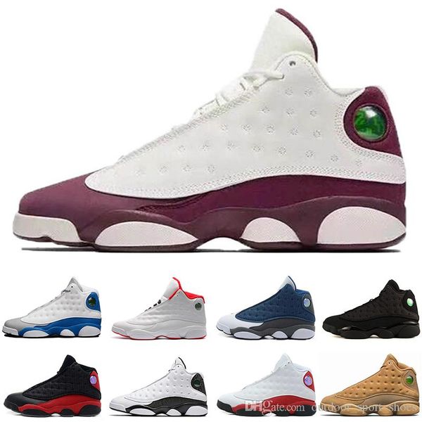 

new mens 13 black cat gs hyper basketball shoes 13s white women chicago red xiii trainer sneakers size 8.0-13
