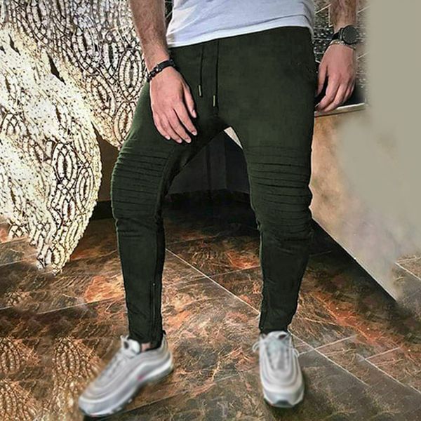 

mens gym slim fit брюки треники tracksuit бегуны узкого спорт днище, Black