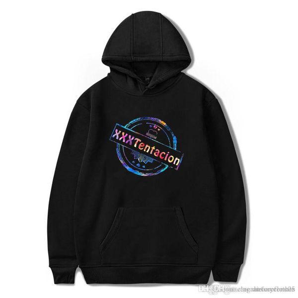 

mens printed xxxtentacion letters sweatshirts autumn clothing long sleeved hoodies hajaruku hoodie, Black