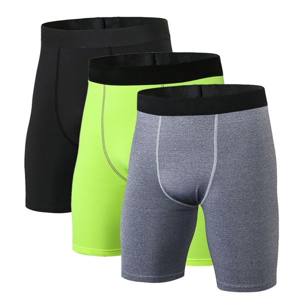 

trainning exercise short pants quick dry breathable sports training running shorts flecible gym yoga pants for male base layer, White;black