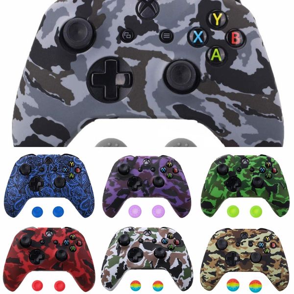 

8ws0g s xbox one for x controller case soft силиконовые чехлы удобный геймпад кожи печать резина джойстик крышка 2 аналоговый capsdhl