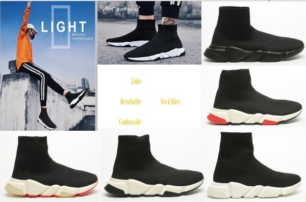 

2020 designer sock shoes luruxy pairs balnicia triple black white men women boost fashion sneakers glitter men trainer runner platform shoes