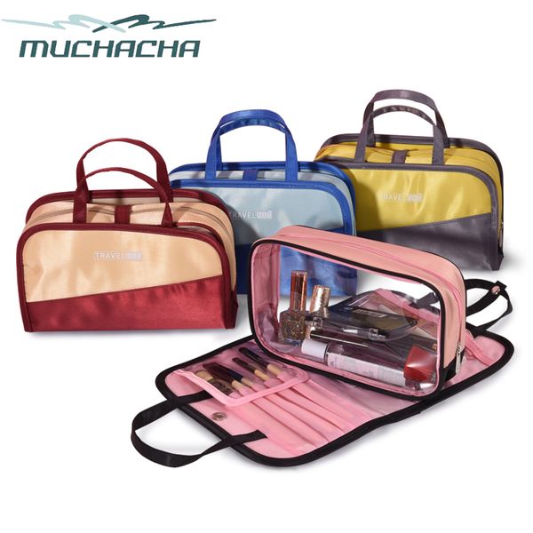 

2pcs cosmetic bag 3 in 1 design waterproof pvc wash bags women travel storage bag make up organizer makeup cases beauty bags
